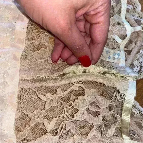 RARE VINTAGE FREE PEOPLE ombré FEATHER SLIP DRESS sz small S - Picture 12 of 14